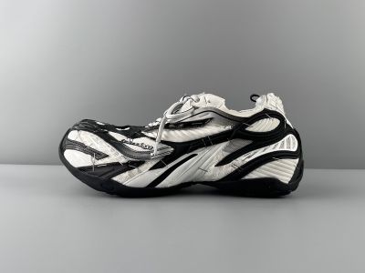 Balenciaga Mesh Fabric & Synthetic Leather Upper Round Toe Retro Men's Shoes